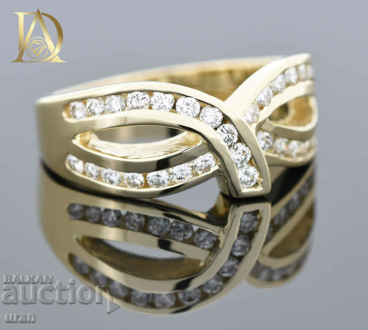 New Gold Ring with 0.68ct Natural Diamonds - 5 New Gold Ring with 0.68ct Natural Diamonds - 5