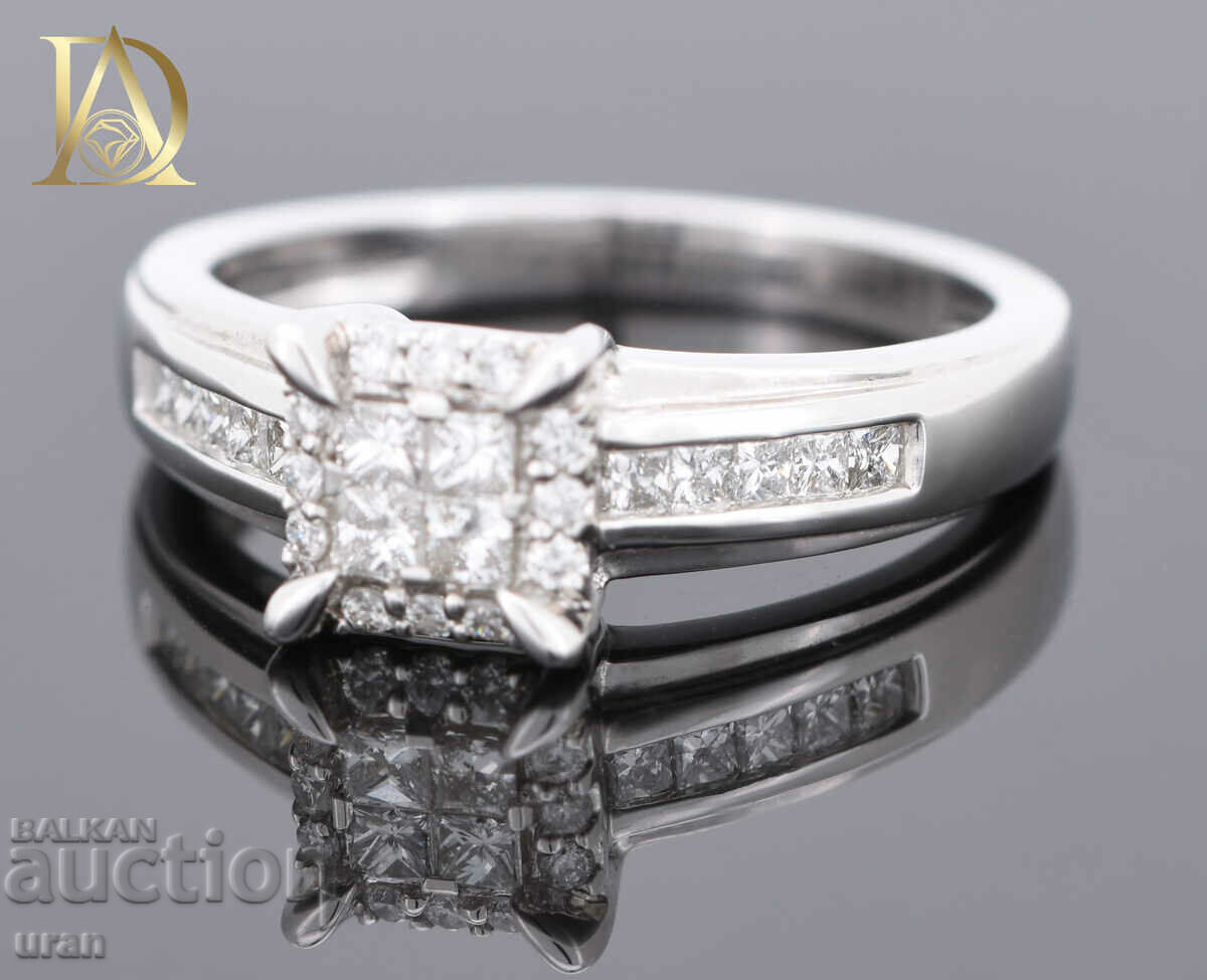 Auction New Gold Ring with 0.55ct Natural Diamonds Auction New Gold Ring with 0.55ct Natural Diamonds
