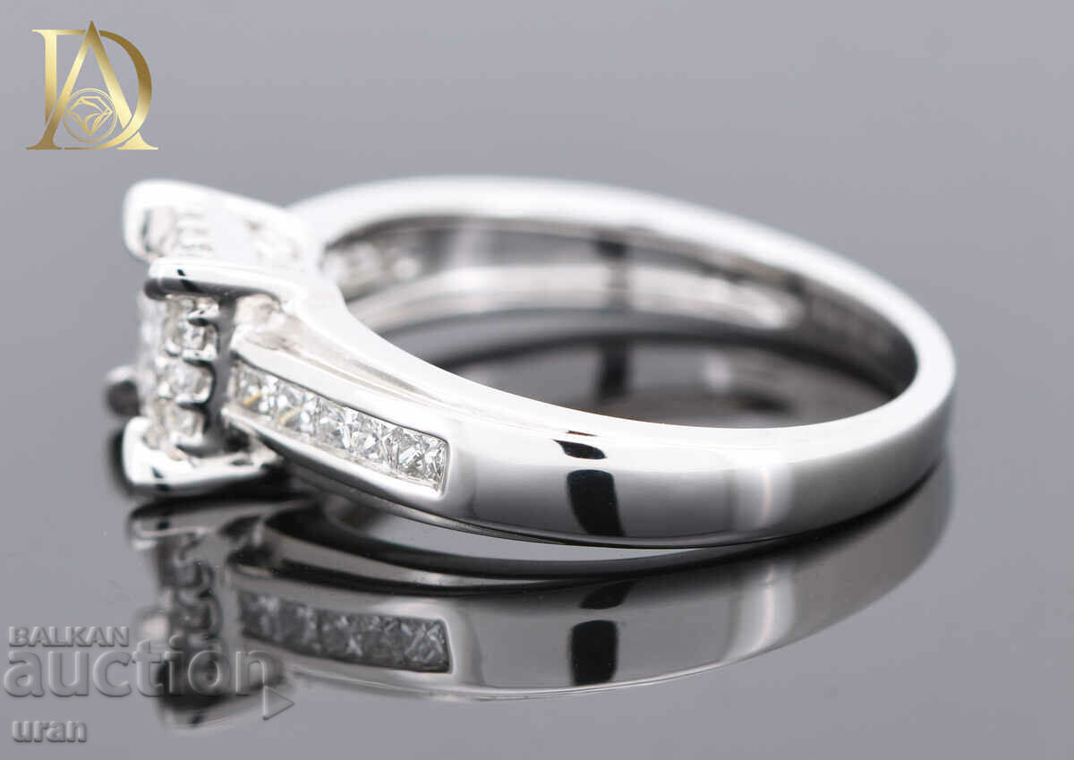 Delivery of New Gold Ring with 0.55ct Natural Diamonds Delivery of New Gold Ring with 0.55ct Natural Diamonds