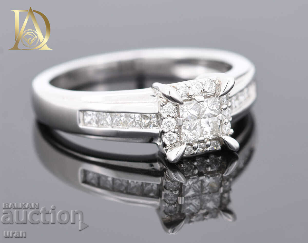New Gold Ring with 0.55ct Natural Diamonds - 5 New Gold Ring with 0.55ct Natural Diamonds - 5