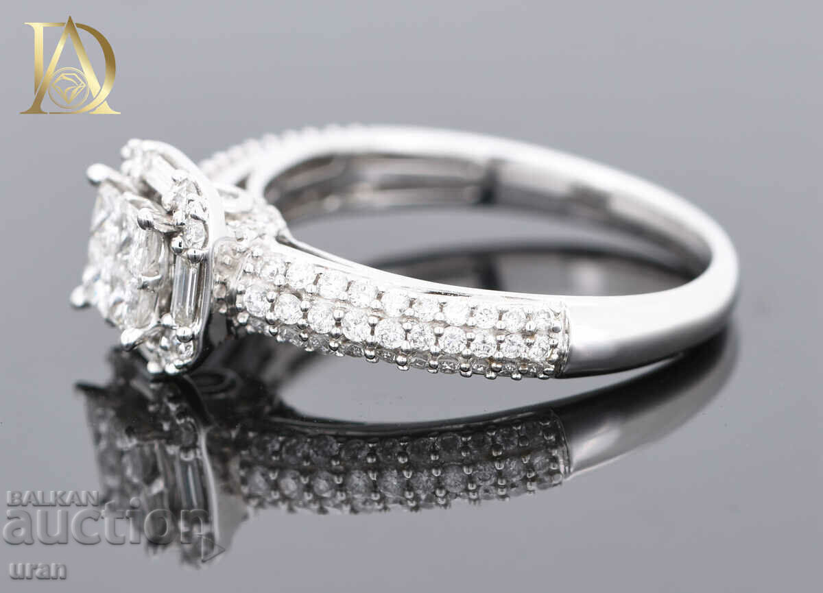 Delivery of New Gold Ring with 0.83ct Natural Diamonds Delivery of New Gold Ring with 0.83ct Natural Diamonds