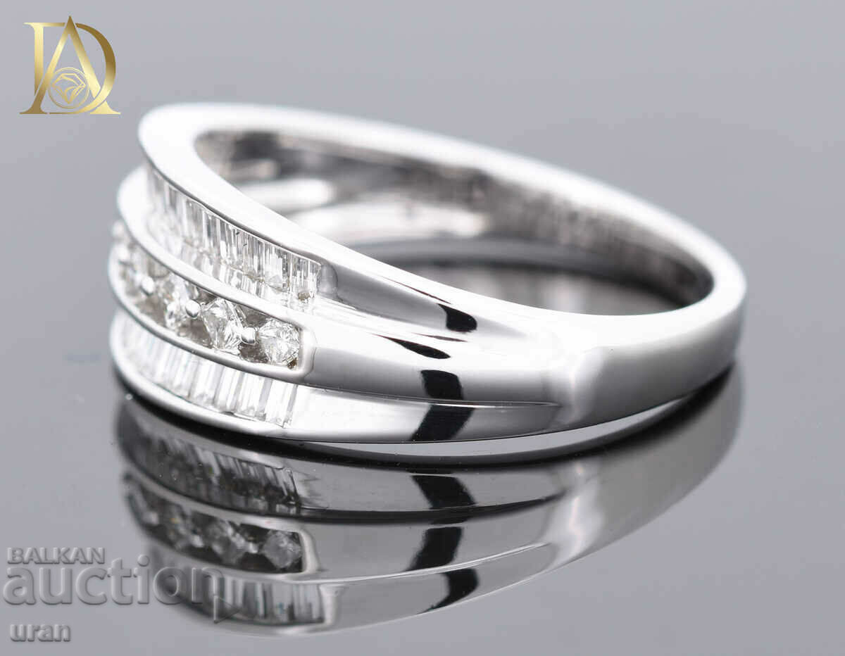 Auction New Gold Ring with 0.50ct Natural Diamonds Auction New Gold Ring with 0.50ct Natural Diamonds