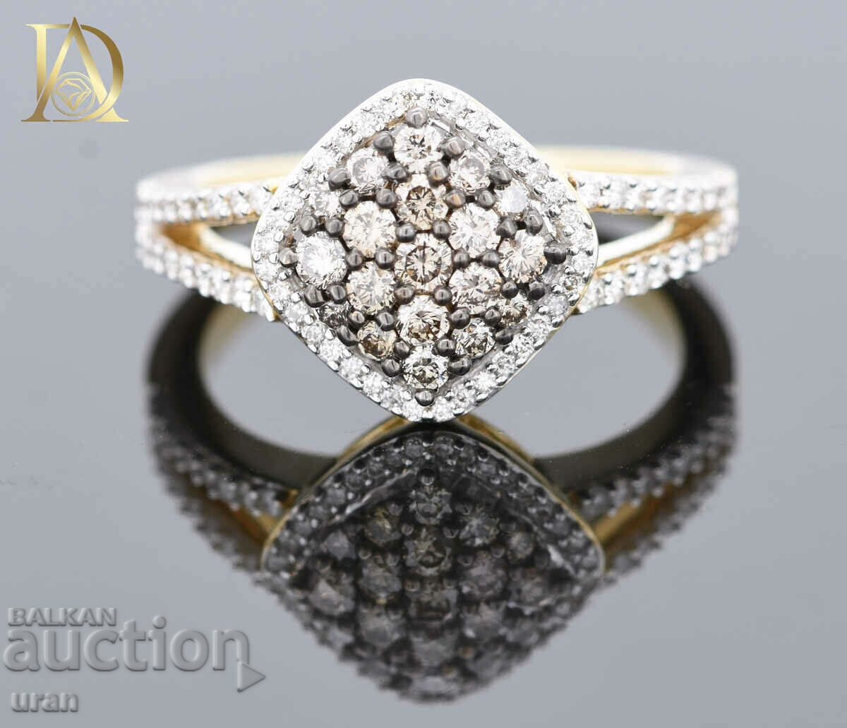 New Gold Ring with 0.71ct Natural Diamonds