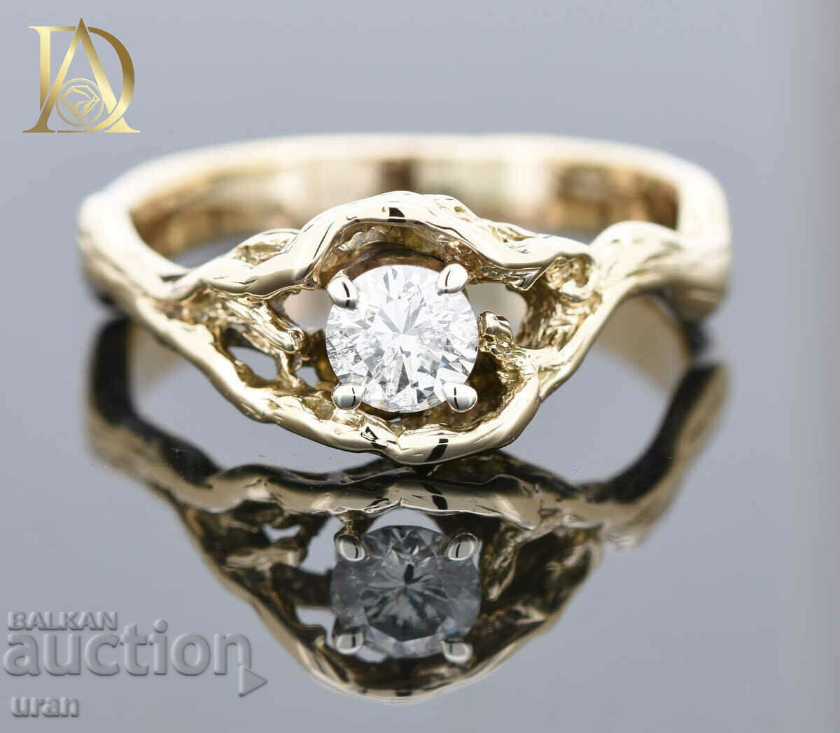 Vintage Gold Ring with 0.50ct Natural Diamond