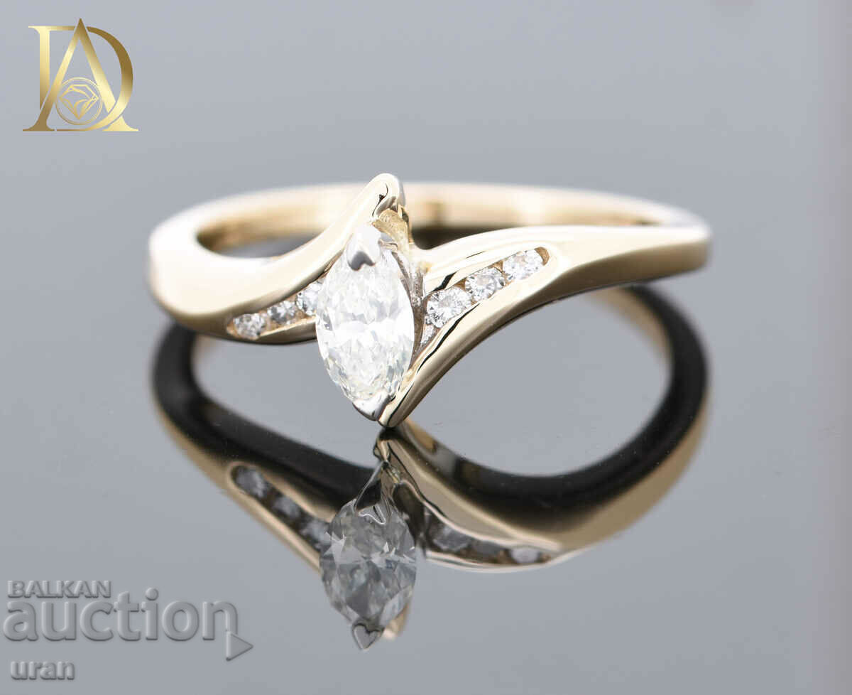 New Gold Ring with 0.33ct Natural Diamonds with price 1200.00 BGN | € 613.55 New Gold Ring with 0.33ct Natural Diamonds with price 1200.00 BGN | € 613.55