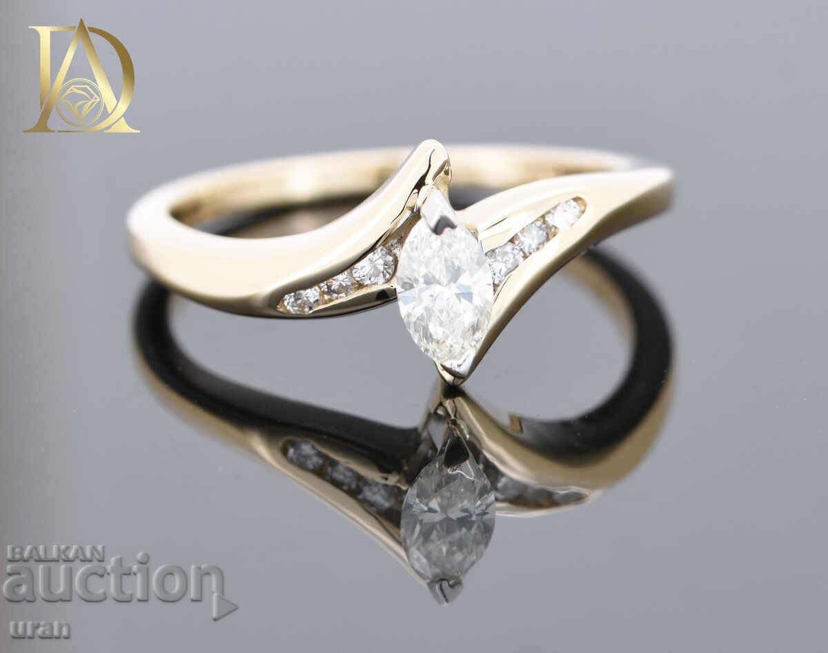 Delivery of New Gold Ring with 0.33ct Natural Diamonds Delivery of New Gold Ring with 0.33ct Natural Diamonds