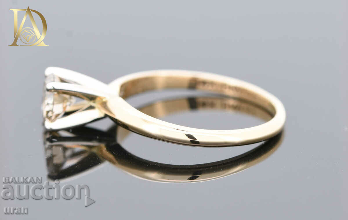 Delivery of New Gold Ring with 0.56ct Natural Diamond Delivery of New Gold Ring with 0.56ct Natural Diamond