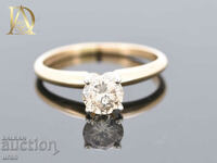 New Gold Ring with 0.56ct Natural Diamond