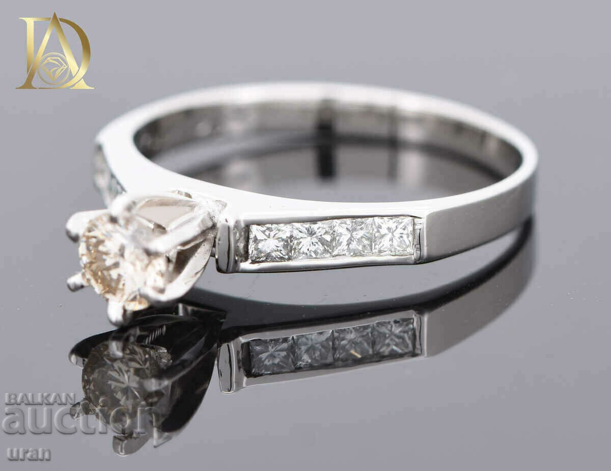 New Gold Ring with 0.77ct Natural Diamonds with price 1800.00 BGN | € 920.33 New Gold Ring with 0.77ct Natural Diamonds with price 1800.00 BGN | € 920.33