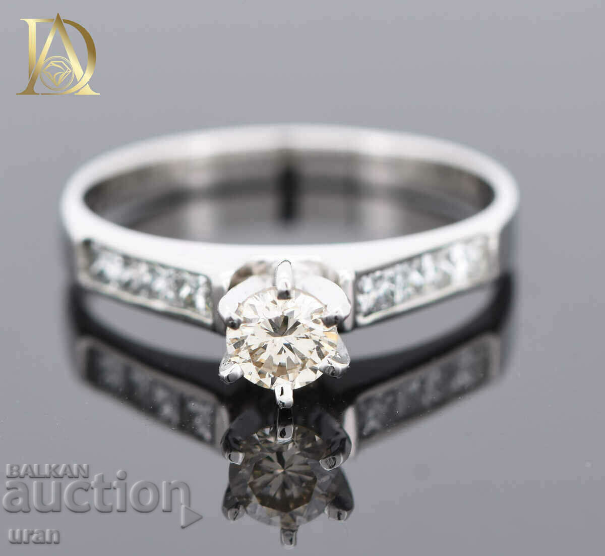 New Gold Ring with 0.77ct Natural Diamonds - 5 New Gold Ring with 0.77ct Natural Diamonds - 5