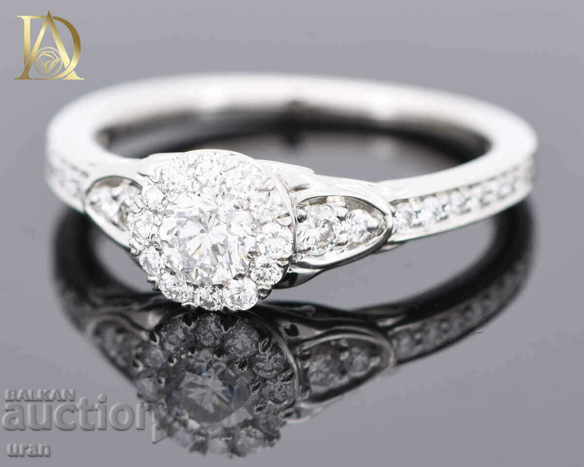 New Gold Ring with 0.82ct Natural Diamonds with price 3500.00 BGN | € 1789.52 New Gold Ring with 0.82ct Natural Diamonds with price 3500.00 BGN | € 1789.52