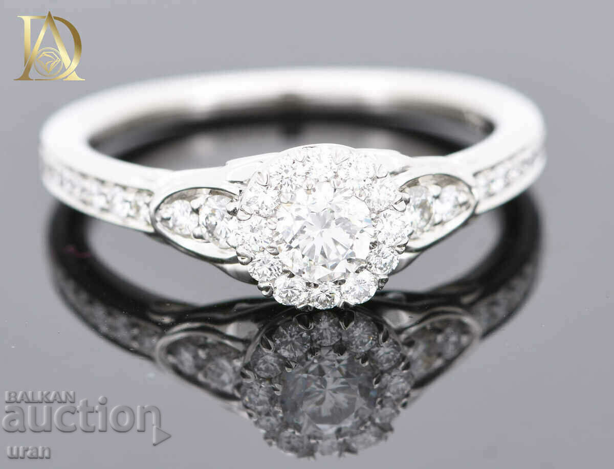 New Gold Ring with 0.82ct Natural Diamonds - 5 New Gold Ring with 0.82ct Natural Diamonds - 5