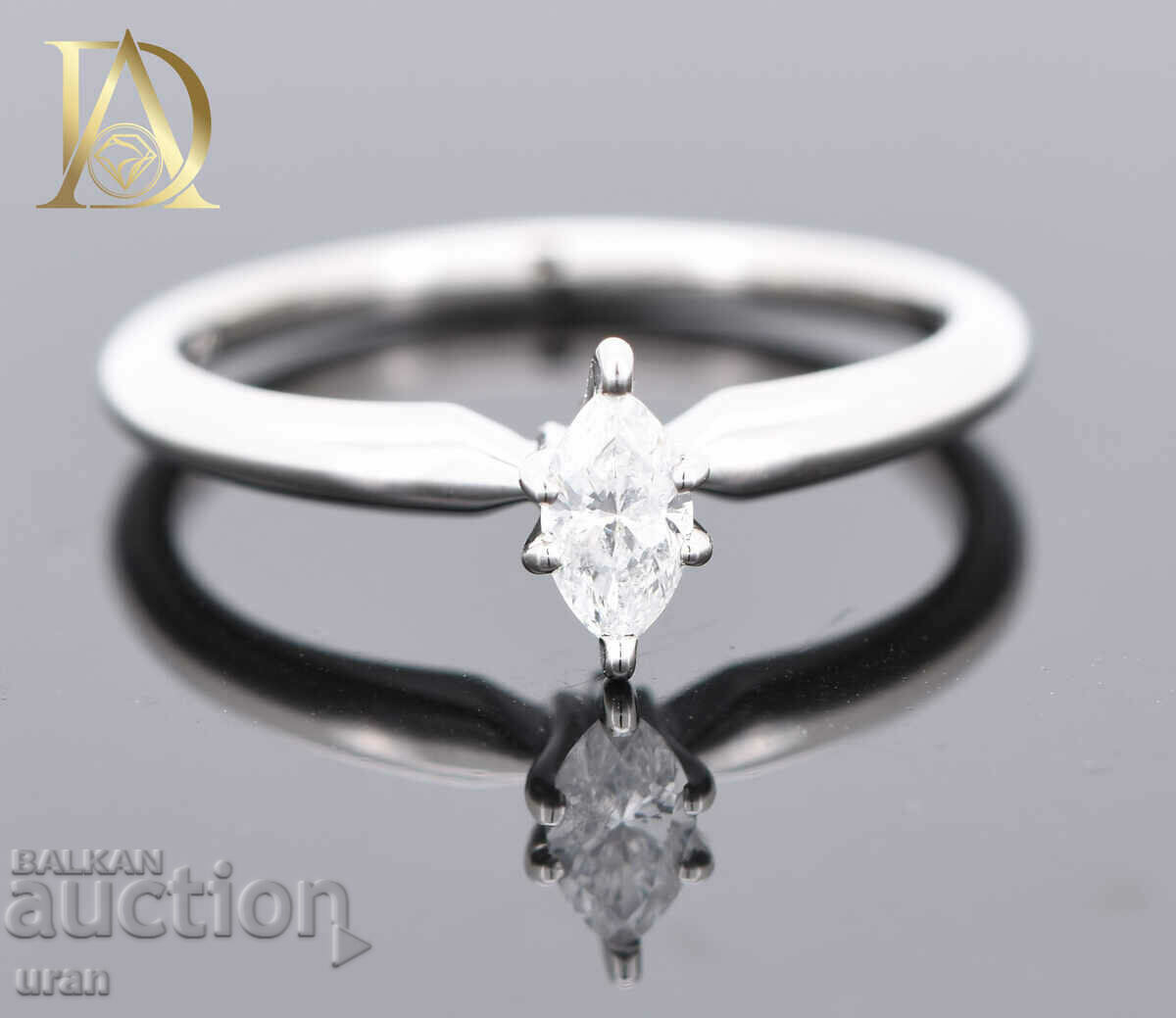 New Gold Ring with 0.20ct Natural Diamond