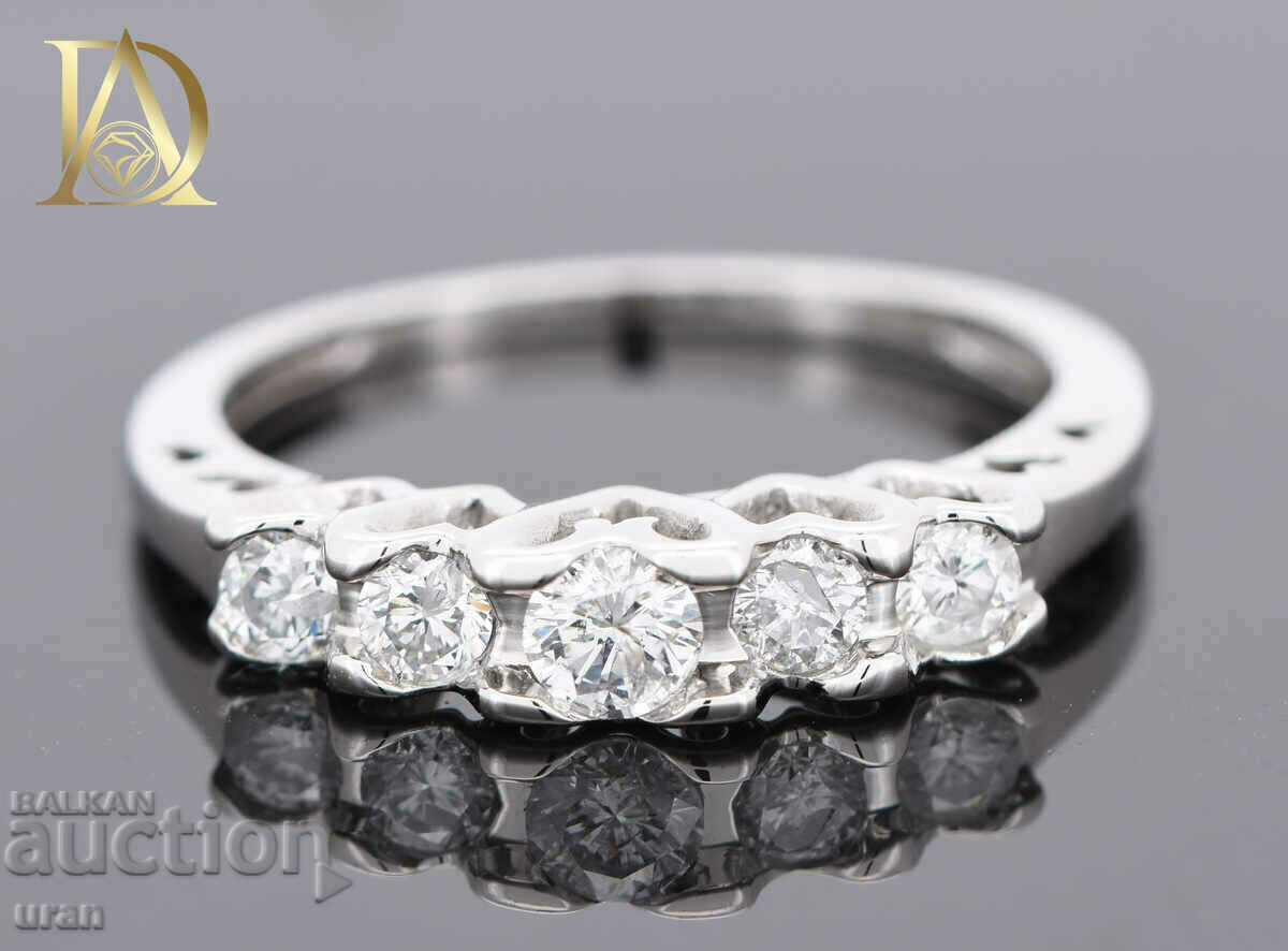 New Gold Ring with 0.56ct Natural Diamonds