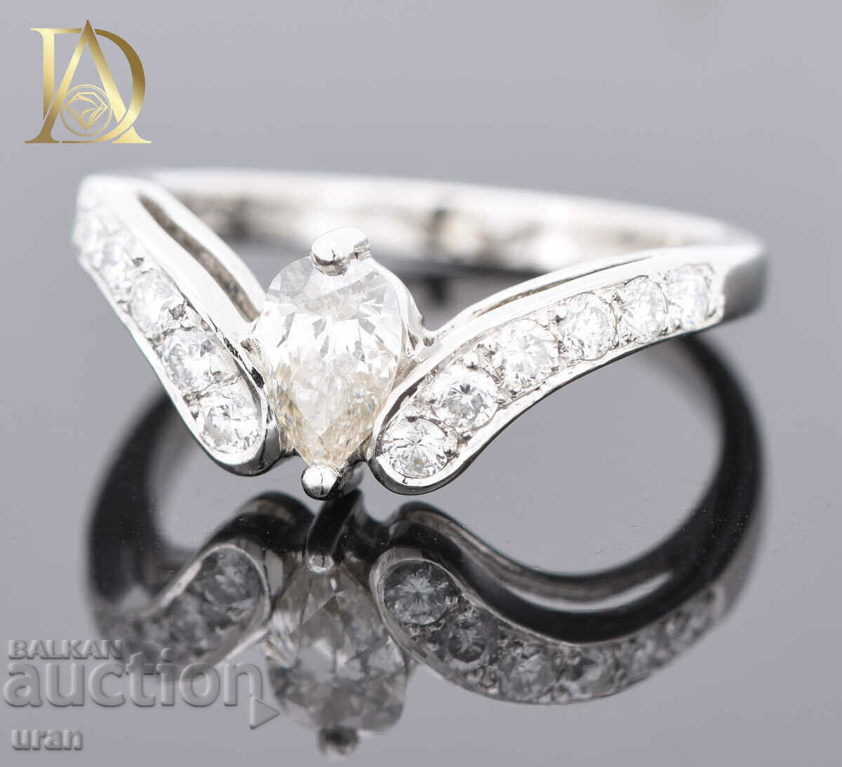 Inel de aur nou cu diamante naturale de 0,86 ct cu preț € 1500.00 | 2933.75 BGN