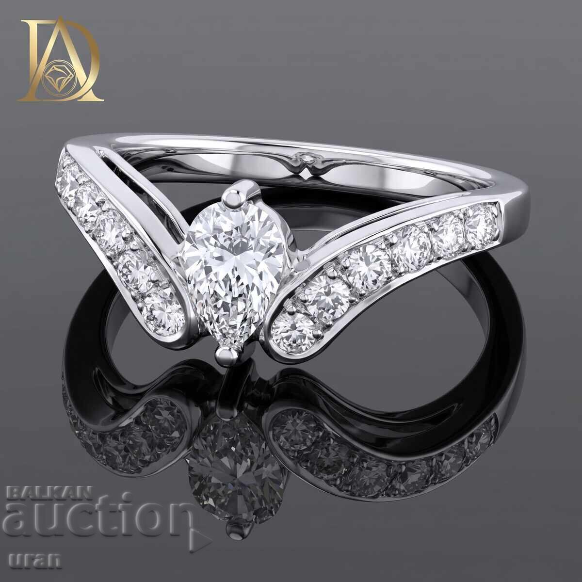 Inel de aur nou cu diamante naturale de 0,86 ct cu preț € 1500.00 | 2933.76 BGN