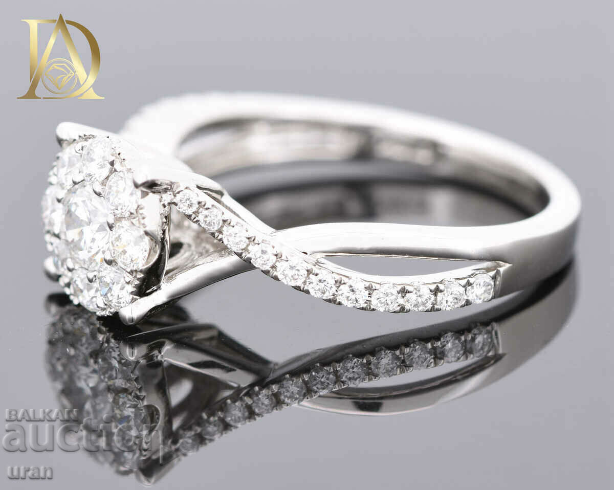 Δημοπρασία Νέο χρυσό δαχτυλίδι με φυσικά διαμάντια 0,76 καρατίων Δημοπρασία Νέο χρυσό δαχτυλίδι με φυσικά διαμάντια 0,76 καρατίων