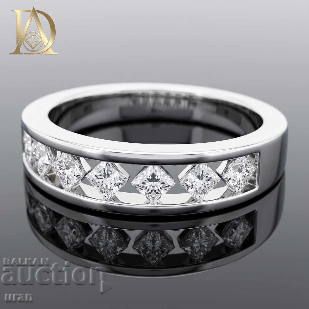 Inel de aur nou cu diamante naturale de 0,55 ct cu preț € 1300.00 | 2542.59 BGN