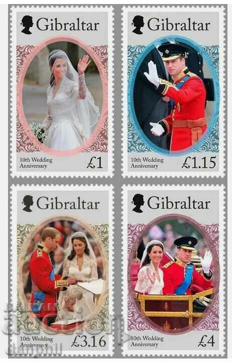 Gibraltar 2021 Kate and William - 10 years since their wedding, clean