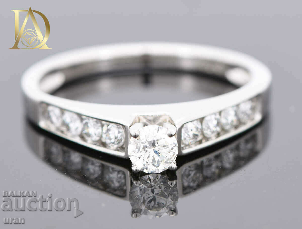 New Gold Ring with 0.51ct Natural Diamonds