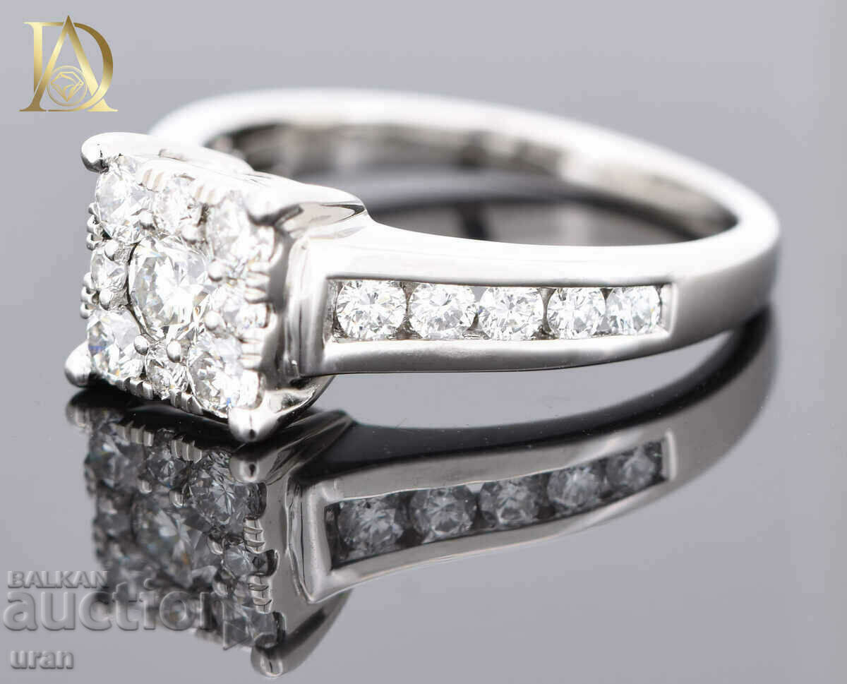 Delivery of New Gold Ring with 1.06ct Natural Diamonds Delivery of New Gold Ring with 1.06ct Natural Diamonds