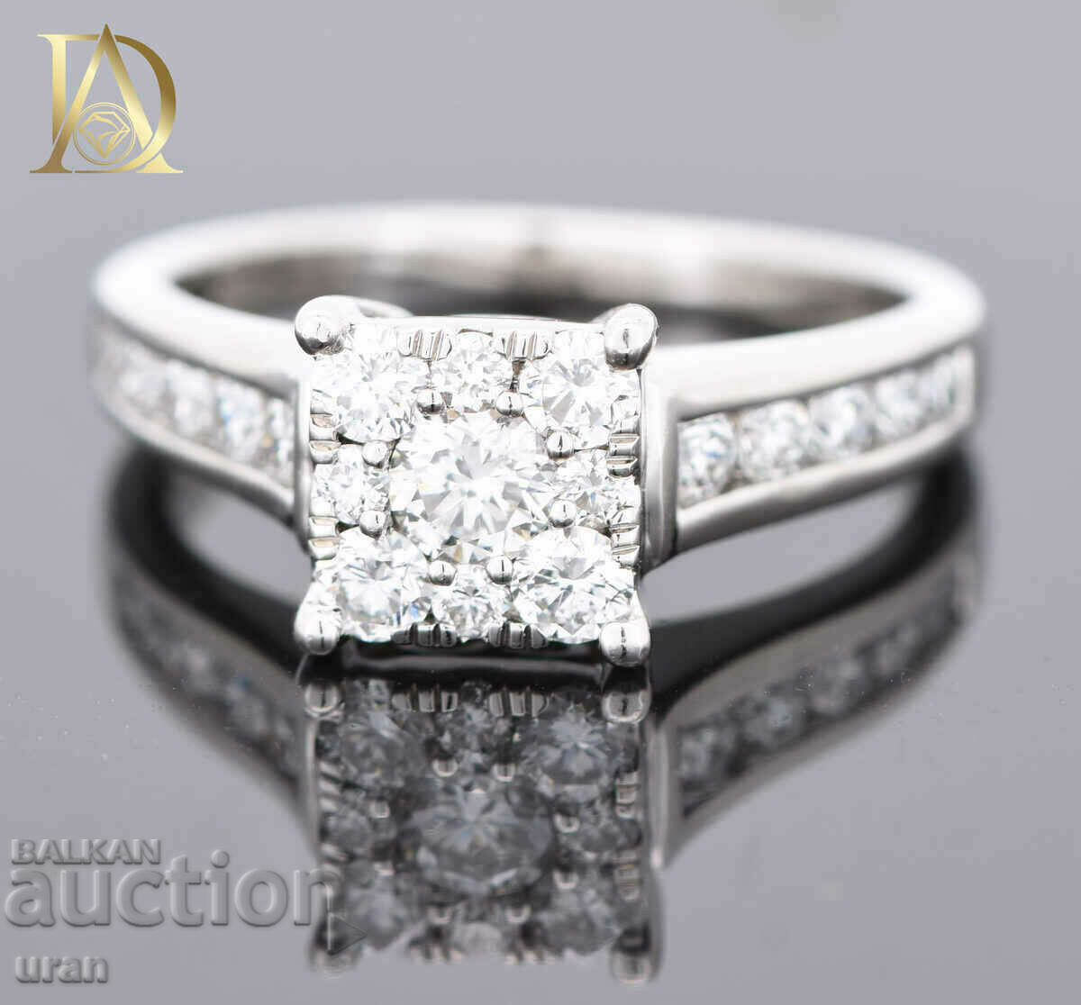 New Gold Ring with 1.06ct Natural Diamonds - 5 New Gold Ring with 1.06ct Natural Diamonds - 5