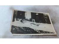 Postcard HM Queen Eleonora on her deathbed