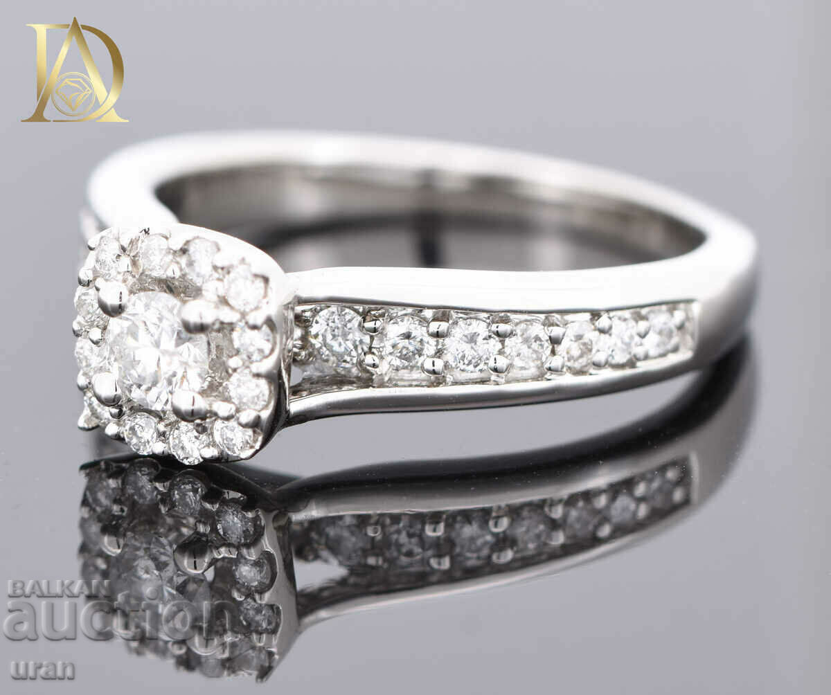 Auction New Gold Ring with 0.62ct Natural Diamonds Auction New Gold Ring with 0.62ct Natural Diamonds