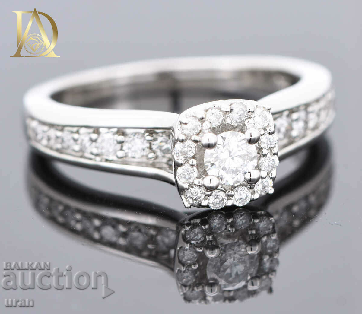 Delivery of New Gold Ring with 0.62ct Natural Diamonds Delivery of New Gold Ring with 0.62ct Natural Diamonds