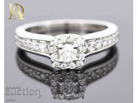 New Gold Ring with 0.62ct Natural Diamonds