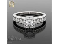 Inel de aur nou cu diamante naturale de 0,62 ct