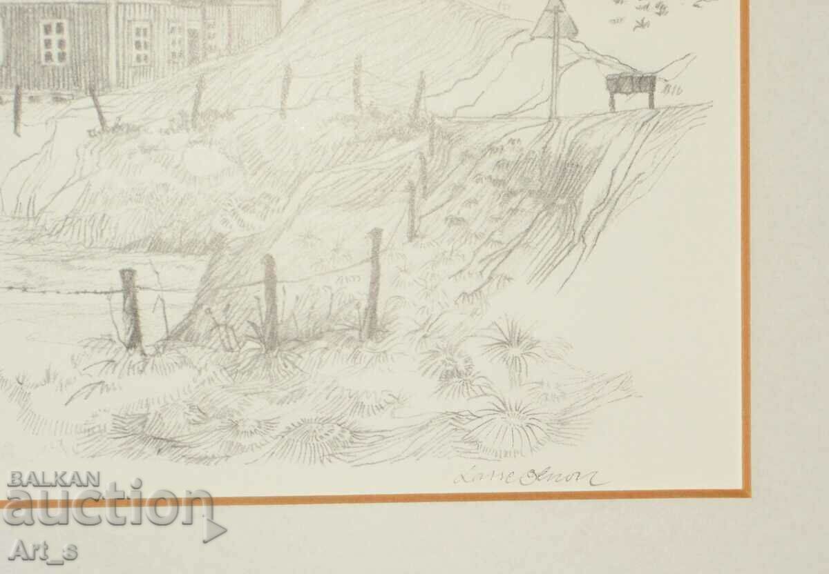 A framed lithograph by the Swedish artist Lasse Olsson - 6 A framed lithograph by the Swedish artist Lasse Olsson - 6