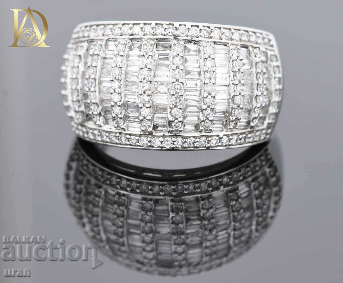 New Gold Ring with 1.39ct Natural Diamonds with price 2600.00 BGN | € 1329.36