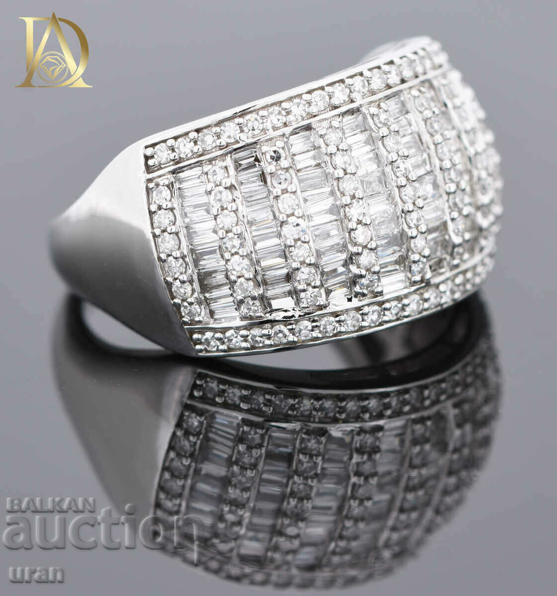 Delivery of New Gold Ring with 1.39ct Natural Diamonds