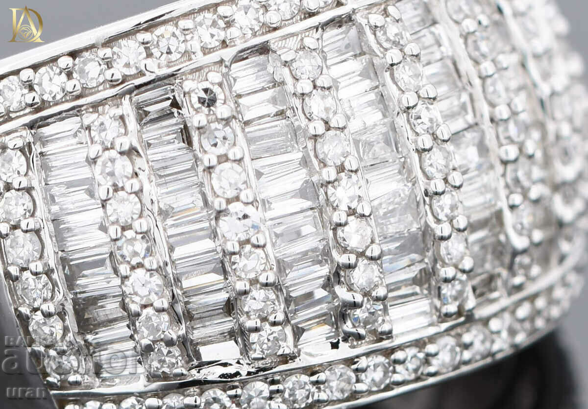 New Gold Ring with 1.39ct Natural Diamonds - 5