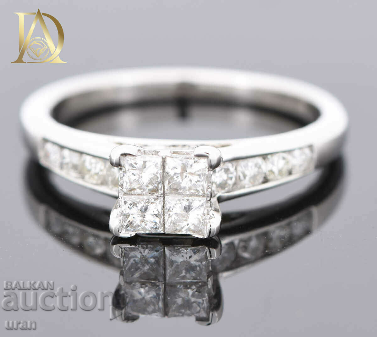 New Gold Ring with 0.74ct Natural Diamonds with price 1800.00 BGN | € 920.33