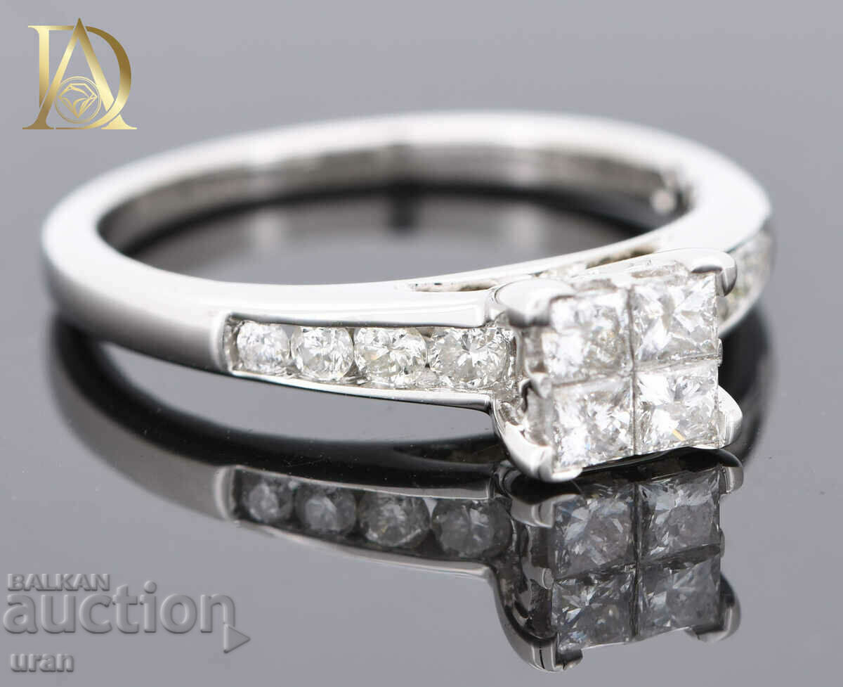 Delivery of New Gold Ring with 0.74ct Natural Diamonds