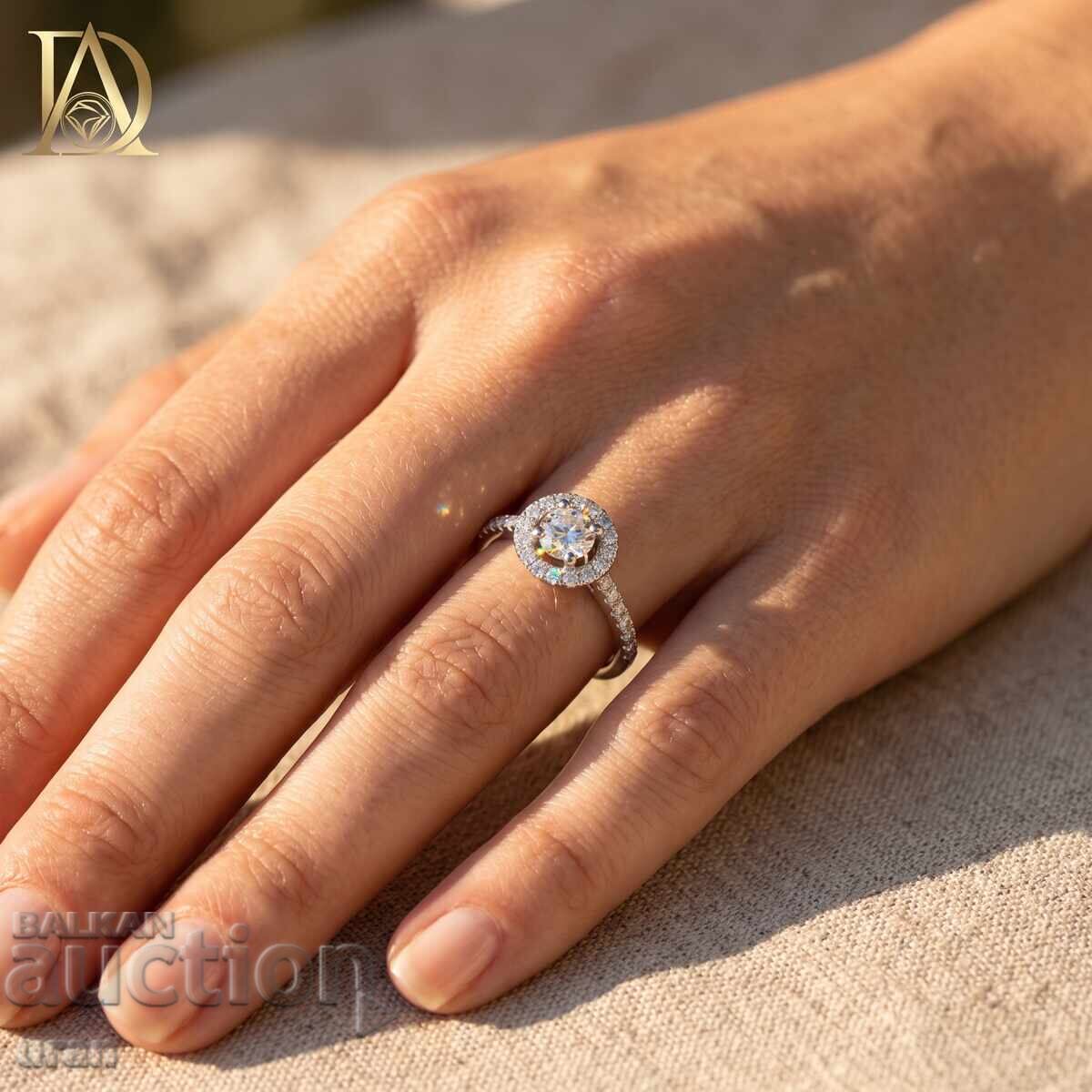 New Set of Two Gold Rings with 1.52ct Natural Diamonds - 5