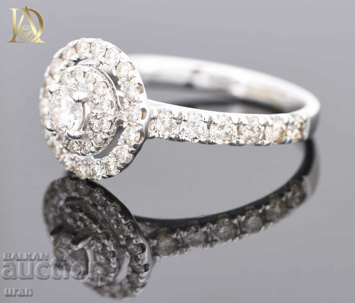 Auction New Gold Ring with 0.78ct Natural Diamonds Auction New Gold Ring with 0.78ct Natural Diamonds