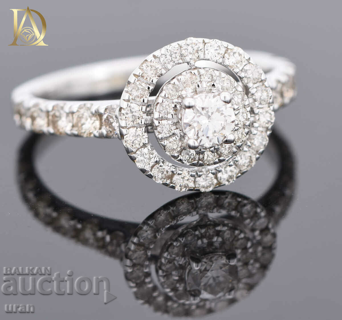 New Gold Ring with 0.78ct Natural Diamonds - 5 New Gold Ring with 0.78ct Natural Diamonds - 5