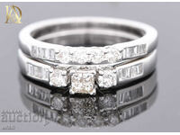 New Set of Two Gold Rings with 0.55ct Natural Diamonds