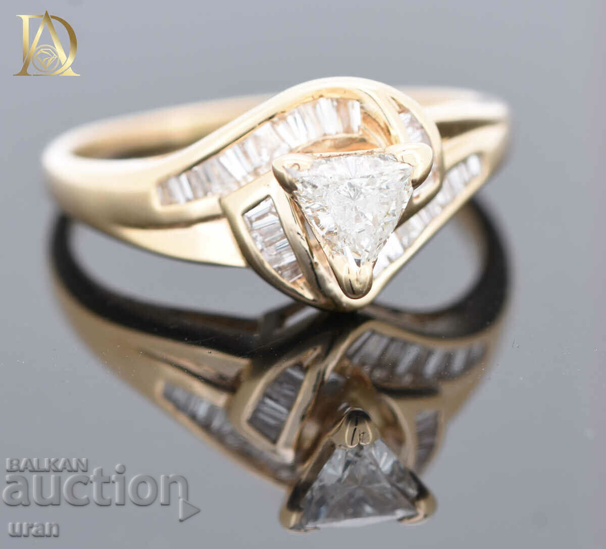 Inel de aur nou cu diamante naturale de 0,67 ct - 6