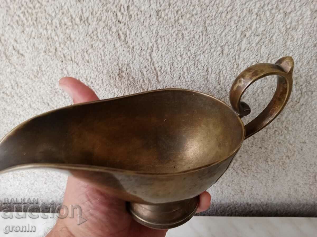 Livrarea Sausier art deco bronz, masiv, ulcior din bronz,