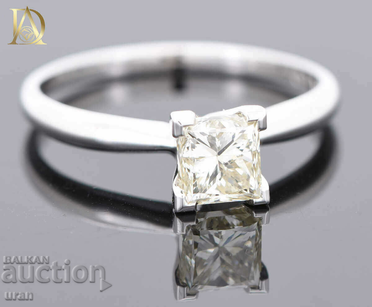 Auction New Gold Ring with 0.86ct Natural Diamond Auction New Gold Ring with 0.86ct Natural Diamond