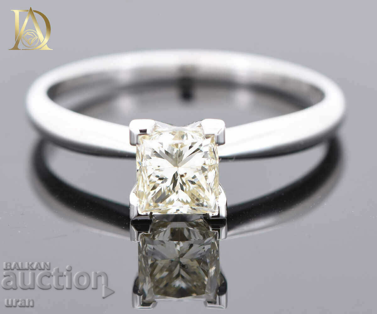 New Gold Ring with 0.86ct Natural Diamond