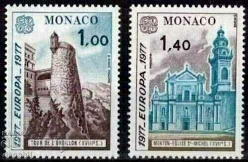 Monaco 1977 Europe CEPT (**) clean series, unstamped