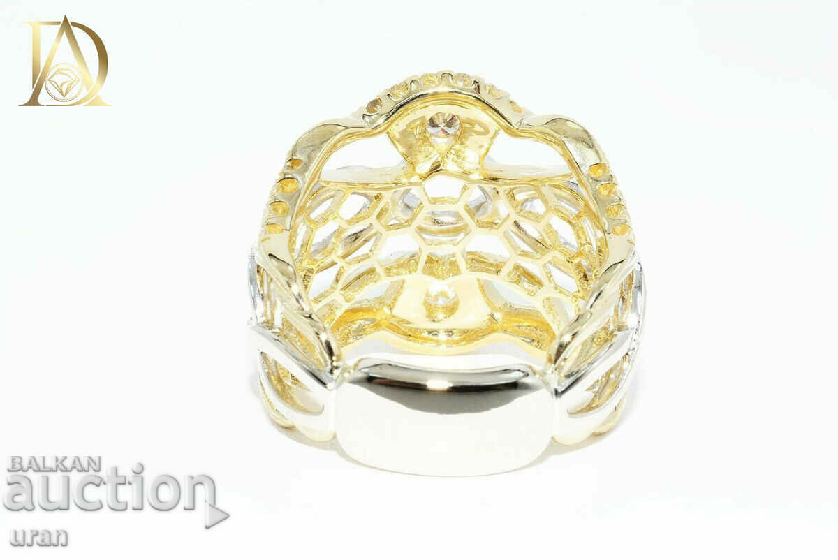 Нов Дизайнерски Златен Пръстен с 1.40кт Естествени Диаманти - 5 Нов Дизайнерски Златен Пръстен с 1.40кт Естествени Диаманти - 5