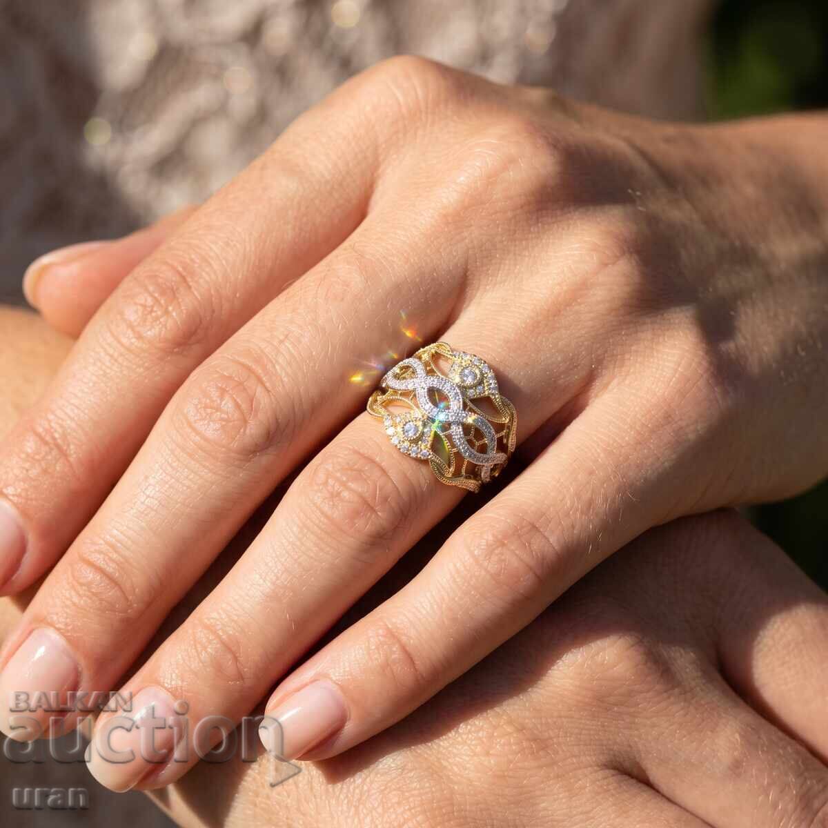 Inel de aur nou de designer cu diamante naturale de 1,40 ct - 5 Inel de aur nou de designer cu diamante naturale de 1,40 ct - 5