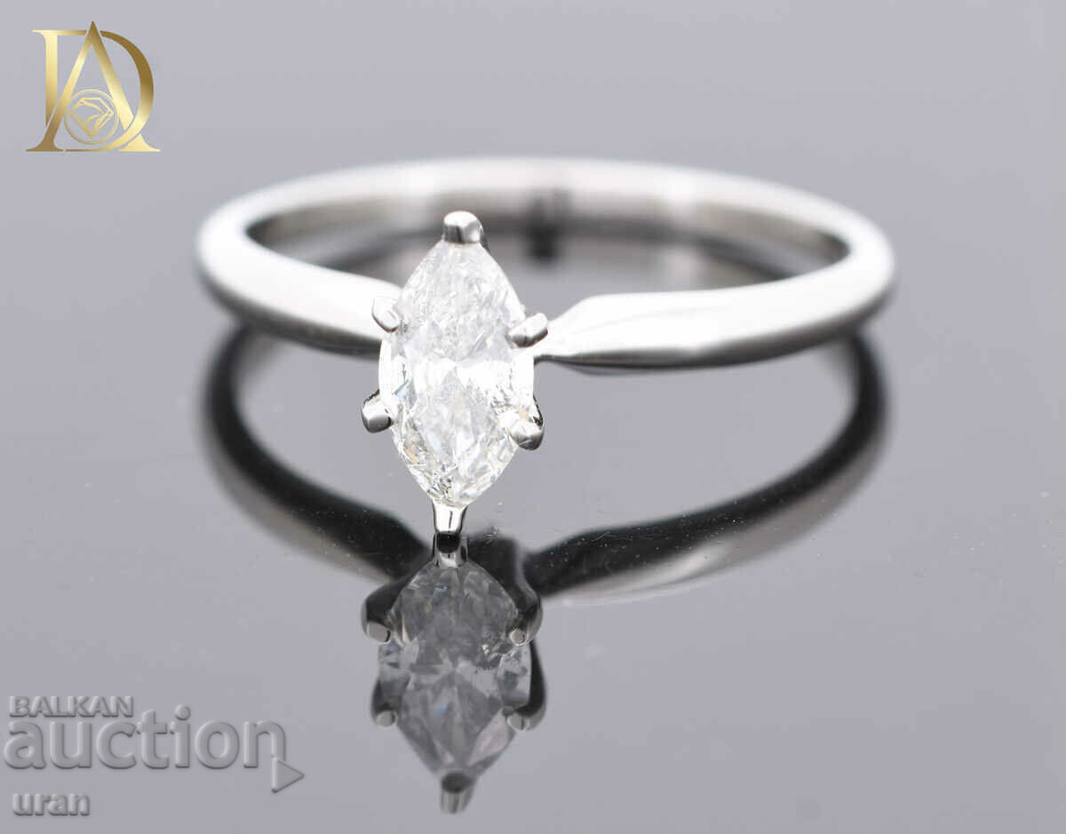 Auction New Gold Ring with 0.47ct Natural Diamond Auction New Gold Ring with 0.47ct Natural Diamond
