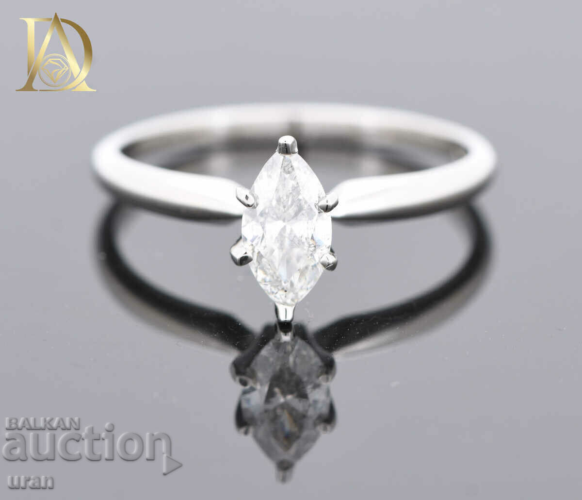 Νέο χρυσό δαχτυλίδι με φυσικό διαμάντι 0,47 καρατίων Νέο χρυσό δαχτυλίδι με φυσικό διαμάντι 0,47 καρατίων